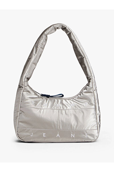 Tommy Hilfiger Tjw Archive Silver Color Shoulder Women's Gray Shoulder Bag Aw...