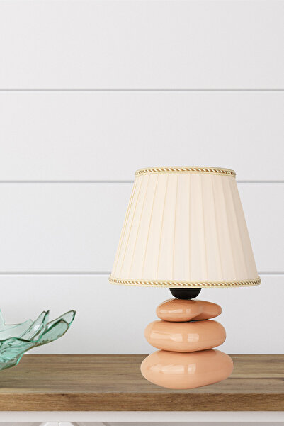 Begüsa Bolet Seramik Masa Lambası Kiremit