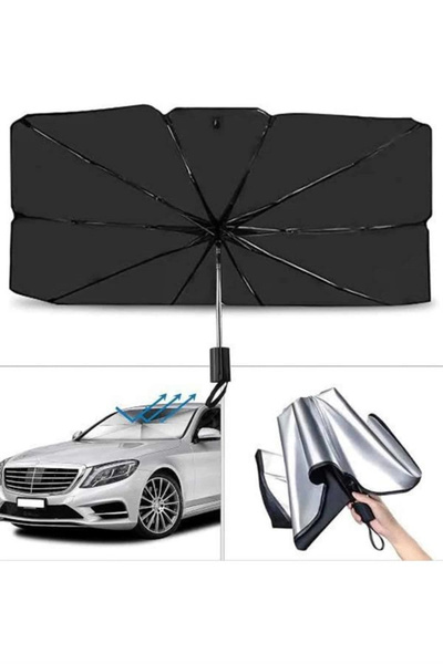 Epilons Umbrelă de soare auto de nouă generație, pliabilă, protejează împotri...