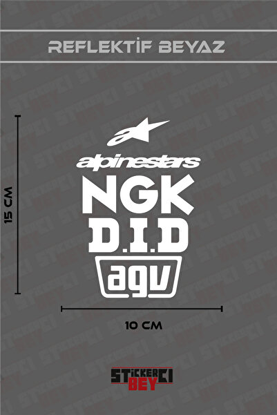 STİCKERCI BEY Alpine Strars Written Motorcycle Laptop Helmet Car Sticker Deca...