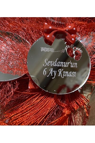 GÜVEN Pleksi 6 Ay Kınası İsme Özel Magnet Hediyelik 10 ADET
