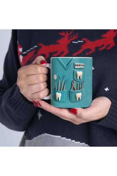 sıradışıhediyem DOKTOR HEMŞİRE KUPA BARDAK kişiye özel