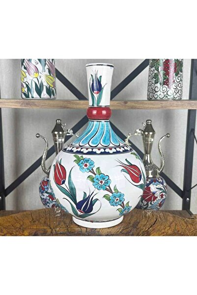 Çini Evi زهور التوليب الأنيقة - مزهرية إيزنيك الصينية