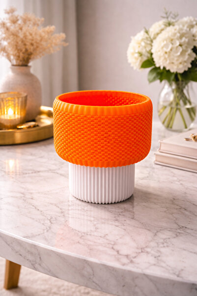 Miolette PUFİ Modern Dekoratif Abajur | Renkli Tasarım Pilli Masa & Komodin L...