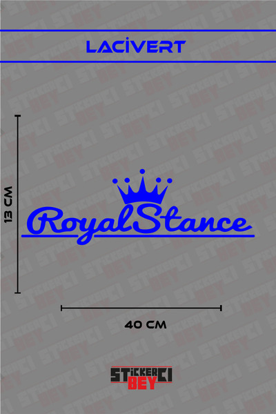 STİCKERCI BEY ملصق دراجة نارية وكمبيوتر محمول وسيارة بتصميم ROYAL STANCE (قطع...