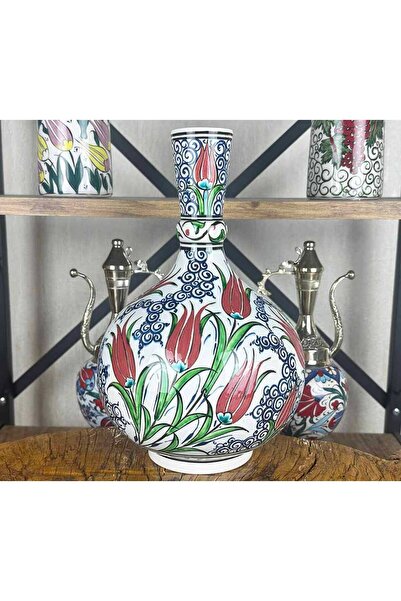 Çini Evi Classic Tulips – Iznik Tile Vase
