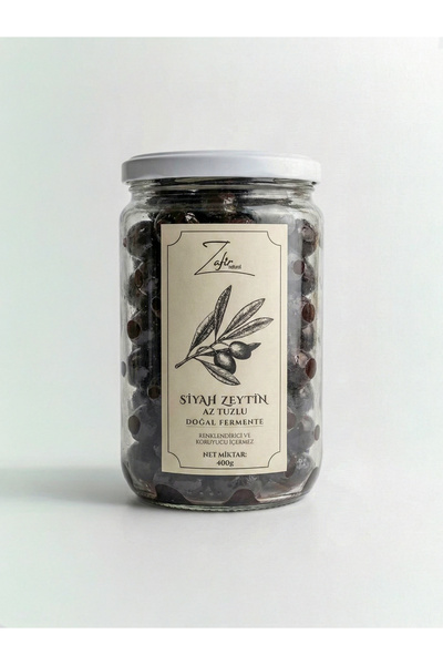 zafirnatural Doğal Fermente Kuru Sele Siyah Zeytin - Az Tuzlu & Yağlı Trilye ...