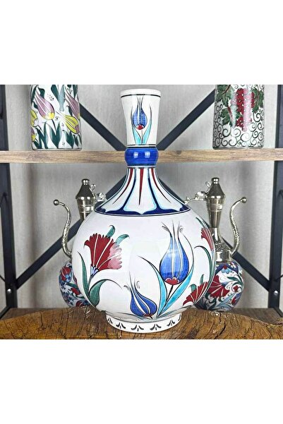 Çini Evi Traditional Tulip & Carnation – Iznik Tile Vase