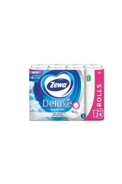 Zewa Χαρτί υγείας Deluxe Delicate Care, 3 στρώσεις, 24 ρολά