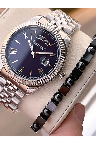 Ferrucci Men's Wristwatch with Internal Functions, Active 30m Water Resistanc...