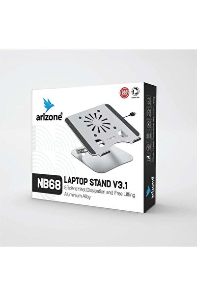 arizone NB68 Laptop Stand with Cooling Fan, Laptop Cooling Pad, and Height Ad...