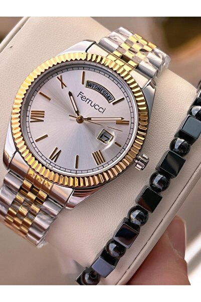 Ferrucci Men's Wristwatch with Internal Functions, Active 30m Water Resistanc...