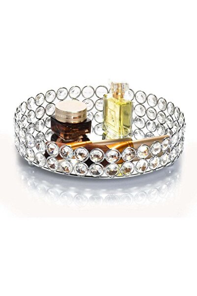 Generic Crystal Perfume Tray Cosmetic Makeup Vanity Tray Jewelry Trinket Orga...