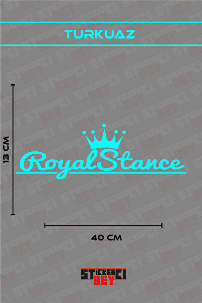 STİCKERCI BEY ملصق دراجة نارية وكمبيوتر محمول وسيارة بتصميم ROYAL STANCE (قطع...
