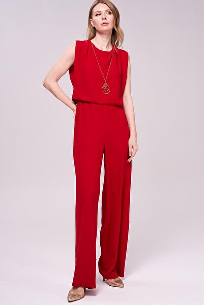 Journey Kolsuz-Arkası Bağcıklı, Kolyeli Krep Tulum