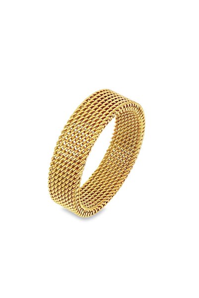 Bijuteria SORELLY Inel placat cu aur de 14k, cu ochiuri de 5 mm, 12