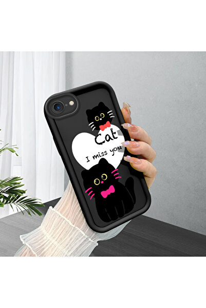 Hontinga Black Cat Slim Soft Silicone Phone Case Compatible with iPhone 7/8/S...