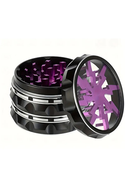 REKS Grinder Mor Şimşek Bitki Baharat Öğütücü Güçlü Manyetik Mıknatıs 60mm Ka...