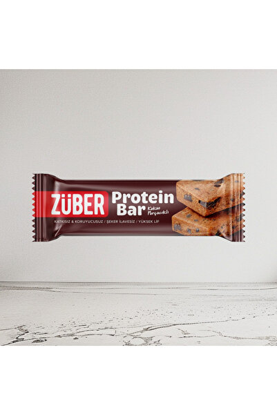 Züber Kakao Parçacıklı Protein Bar 35g