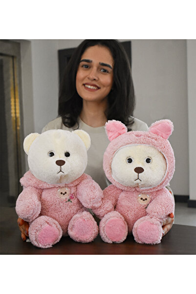 Pababo Pufi Peluş Oyuncak – Sevimli Kapüşonlu Ayıcık