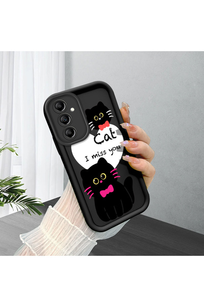 Hontinga حافظة هاتف سامسونج جالاكسي A14 4G متوافقة مع هاتف بلاك كات من السيلي...