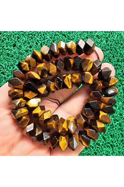 TAŞ UZMANI حجر عين النمر القهوة المستطيل 10 ملم