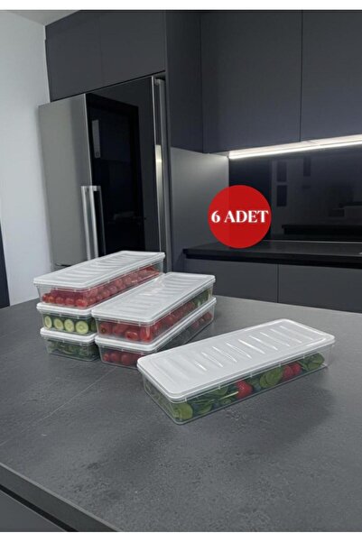 Okyanus Home Storage Container Suitable for Refrigerator and Freezer Beige 6 ...