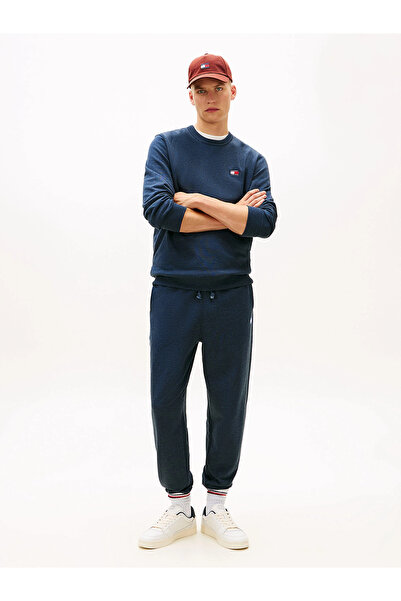 Tommy Hilfiger بنطال رياضي رجالي أزرق اللون من TJM ذو قصة عادية وشعار مطرز DM...
