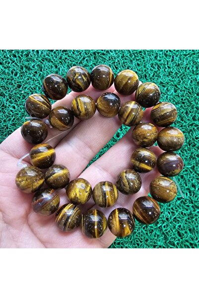 TAŞ UZMANI Globe Coffee Tiger Eye Stone 14 mm