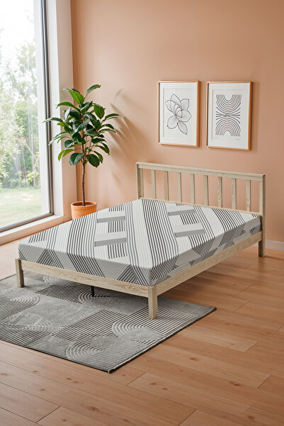 tıklasepetim Mellowtex Premium Luxury Modern Geometrik Desenli Fermuarlı Yata...