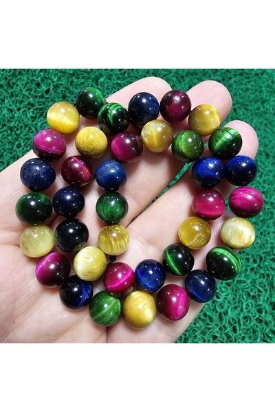 TAŞ UZMANI حجر عين النمر المختلط من كيوري 10 ملم