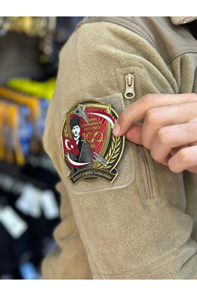 KOMANDO PAZARI Atatürk 100. Yıl 3D Plastik Patch | Cırtlı Kabartmalı Lazer Ke...