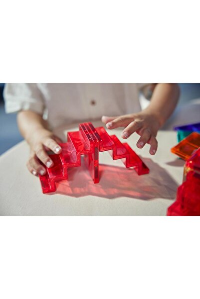 Cleverclixx Stairs Set Manyetik Bloklar, Intense 34 Parça