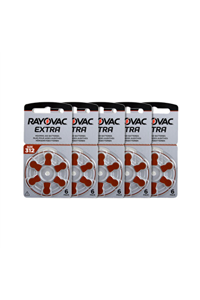 Rayovac Extra Advanced 312 / PR41 Numara Kulaklık Pili 6lı - 5li Paket