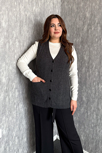 ModaPlaza Women's Knitted Acrylic Vest 7003