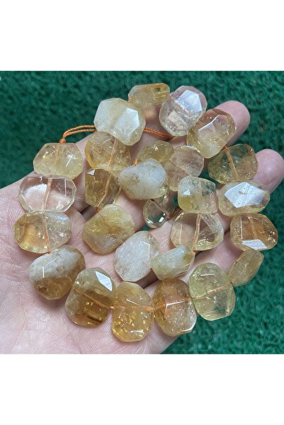 TAŞ UZMANI Rectangular Citrine Stone 13 mm