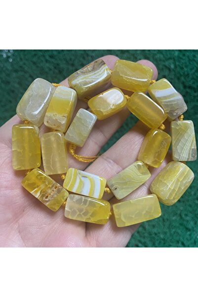 İNCİ DOĞAL TAŞ حجر عقيق مستطيل 10 ملم