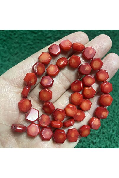 TAŞ UZMANI حجر المرجان الطبيعي على شكل خلية النحل 10 مم