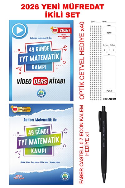REHBER MATEMATİK YAYINLARI 49 Günde TYT Matematik Kampı + TYT Matematik Video...