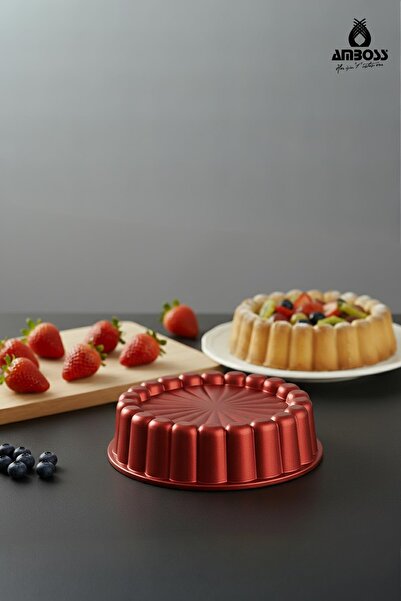 Amboss Ametist 26 cm Cast Iron Tart Pan (Red)