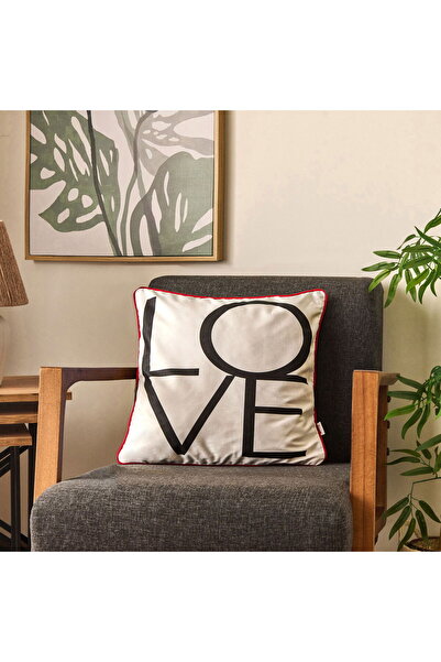 KUT FLY وسادة سوفت ليب - أسود / أبيض - 45x45 سم