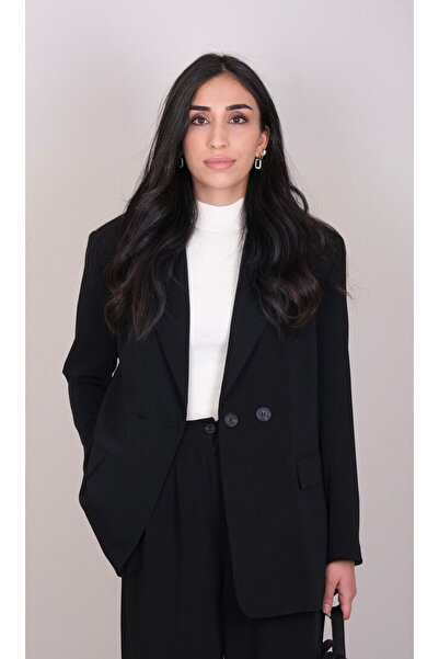 Lantana Siyah Blazer Ceket