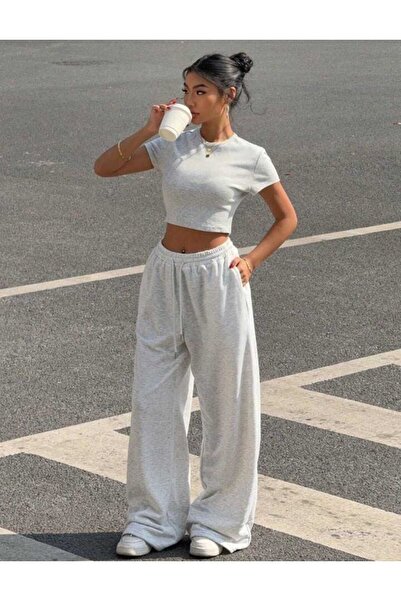 Le Vion Γυναικεία χειμερινά φαρδιά παντελόνια φόρμας - Βαμβακερά, Ψηλόμεσα, Φ...