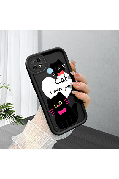 Hontinga حافظة هاتف من السيليكون الناعم الرقيق متوافقة مع هاتف Realme C21 بال...