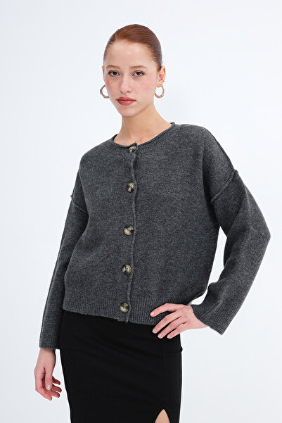 Addax Buttoned Knitwear Cardigan H3503