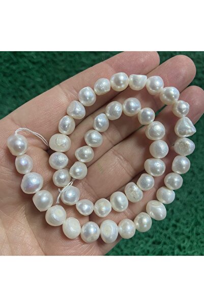 TAŞ UZMANI لؤلؤ طبيعي بيضاوي 9 ملم