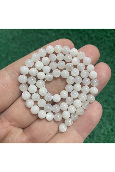 İNCİ DOĞAL TAŞ حجر القمر الكروي 6 مم