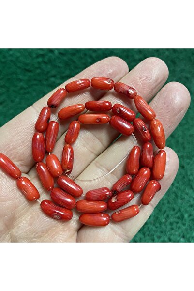 TAŞ UZMANI حجر المرجان الطبيعي على شكل عصا 5 مم