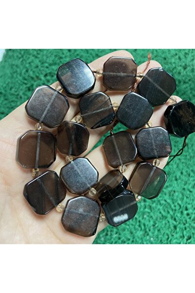 TAŞ UZMANI حجر كوارتز سموكي مربع 20 ملم