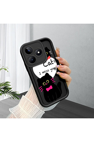 Hontinga حافظة هاتف من السيليكون الناعم الرقيق متوافقة مع هاتف Realme C53 بال...